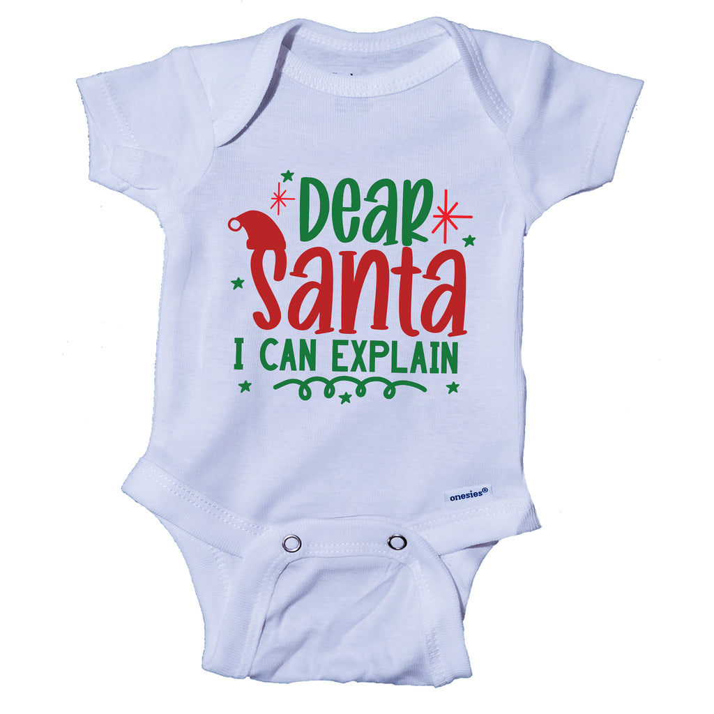 Dear Santa I Can Explain Cute Baby Christmas Onesie, Santa Onesie
santa Baby onesie, My First Christmas Onesie, My first christmas outfit 