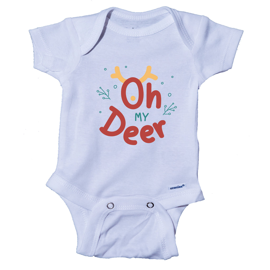 Oh My Deer Cute Baby Christmas Onesie, Christmas Onesies, Cute Christmas Onesie, Baby's First Christmas, Babies first Christmas, Baby Christmas Outfit