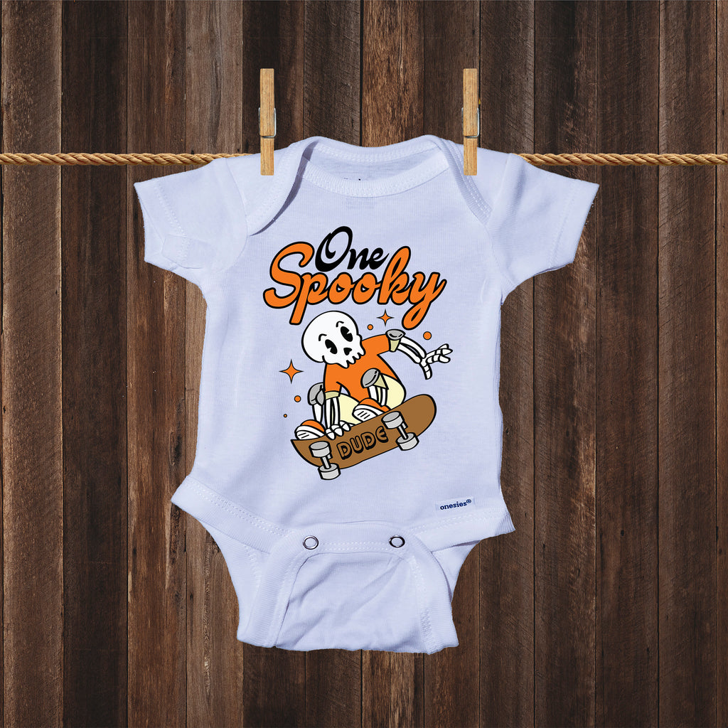 One Spooky Dude Cute Ghost Funny Halloween Baby Onesie One-Piece Bodysuit, Halloween Onesie, Halloween Baby, Babys first Halloween, Halloween Gift, Halloween Baby Shower, Amazon Baby Onesie