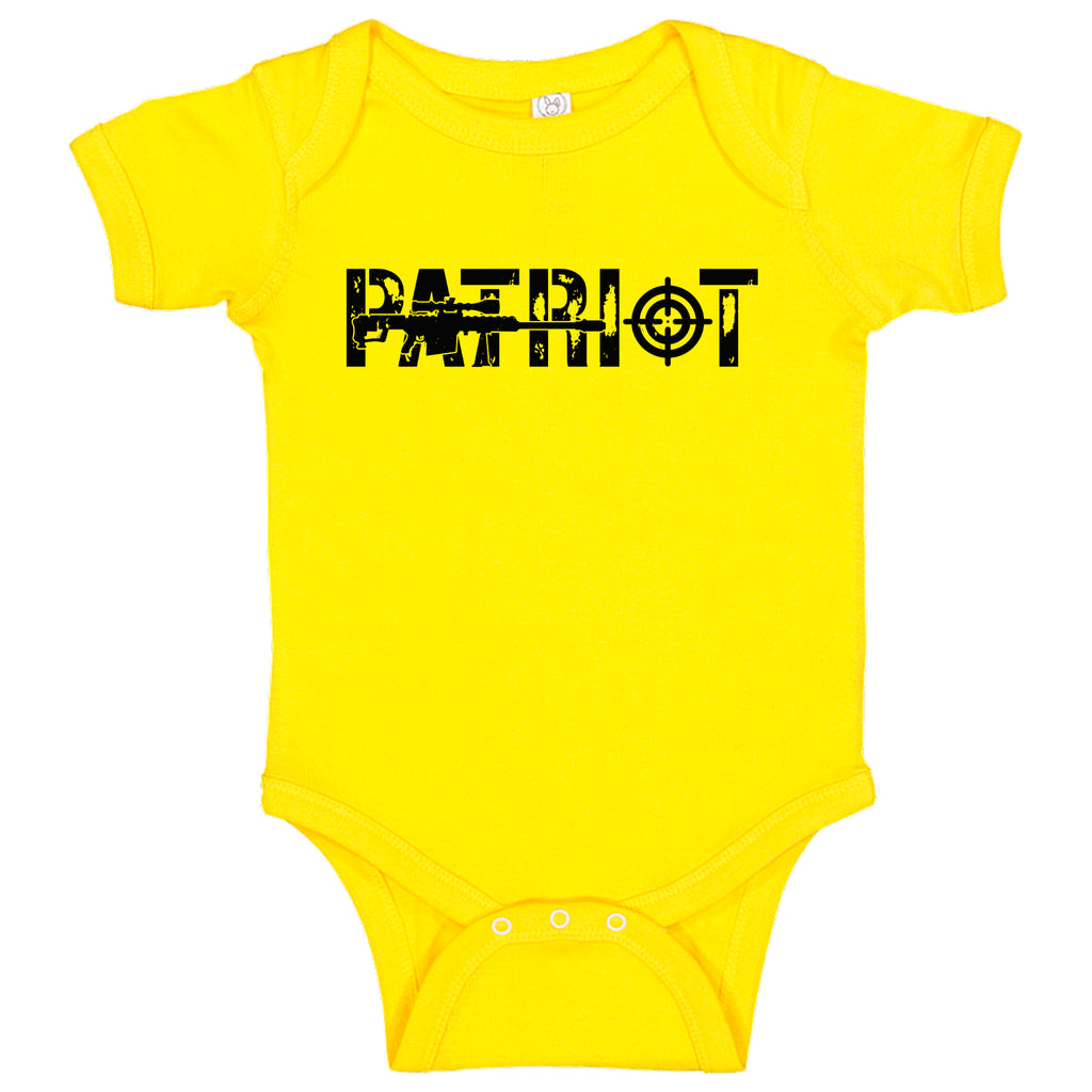 Ink Trendz Distressed PATRIOT AR-15 Gun Freedom Baby Bodysuit, Onesies, Military Onesie, Military Baby, Patriot Onesie, Patriot Onesies, Patriot Onesie, Gun Onesies, Gun Onesie, AR-15 Onesie