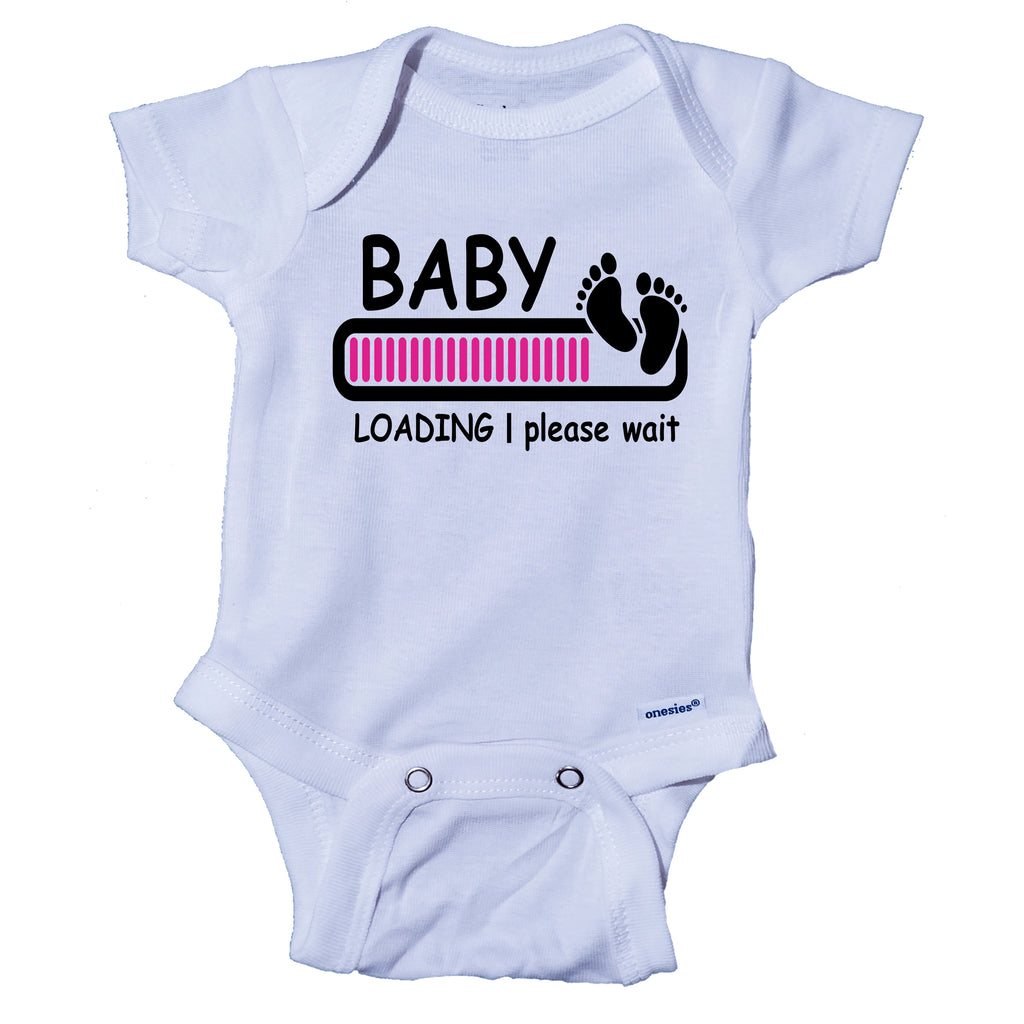 Ink Trendz® Baby Loading Baby Reveal Cute Infant Bodysuit Baby Onesie