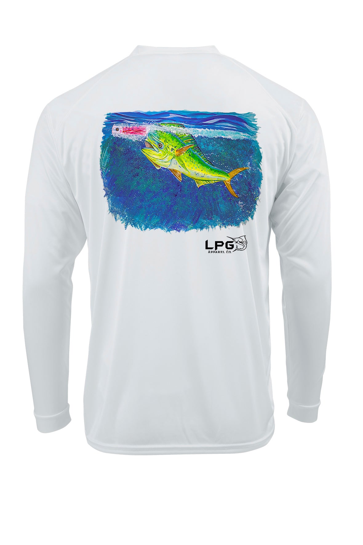 LPG Apparel Co. Screamin' Mahi-Mahi Fishing Shirt for Unisex UPF
